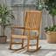 Chaise berçante rustique avec un design traditionnel et un style de mouvement relaxant pour les moments de loisirs en plein air