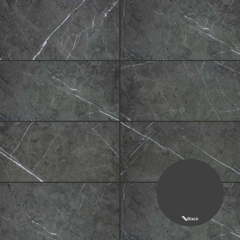 Penthouse 12" x 24" Porcelain Marble Look Wall & Floor Tile, Charming Amber