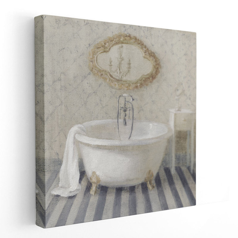 Victorian Bath II - reproduction d'art sur toile, H 40 po x l 40 po