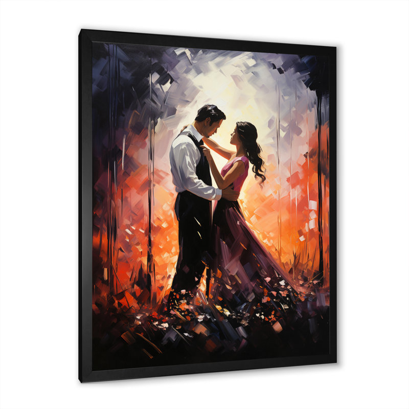 Luehrsen " Romantic Dance Of Wedding Couple II ", Black Picture Framed, 20" H x 12" W x 1" D