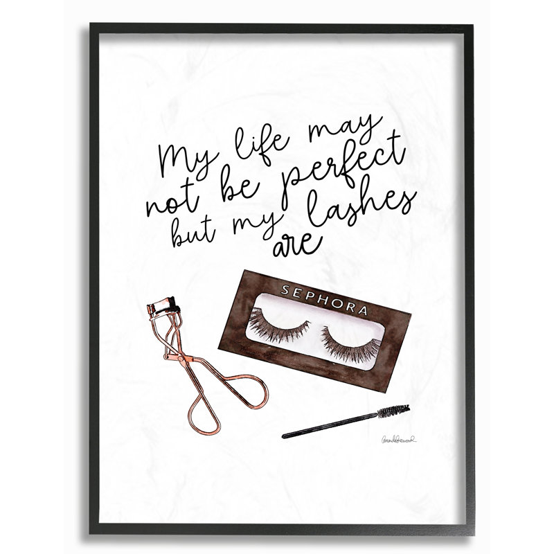 «My Lash Are Perfect», reproduction, Giclée encadrée noir minuit, H 20 po x l 16 po x P 1,5 po