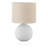 Alisa Cream Shade & Cream Ceramic Metal Table Lamp, 15.59'' H X 9.89'' W X 9.73'' D