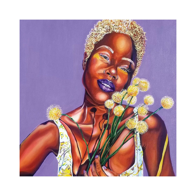 Lavender - Painting on Canvas, Wrapped Canvas, 66.04cm H x 66.04cm W x 1.91cm D