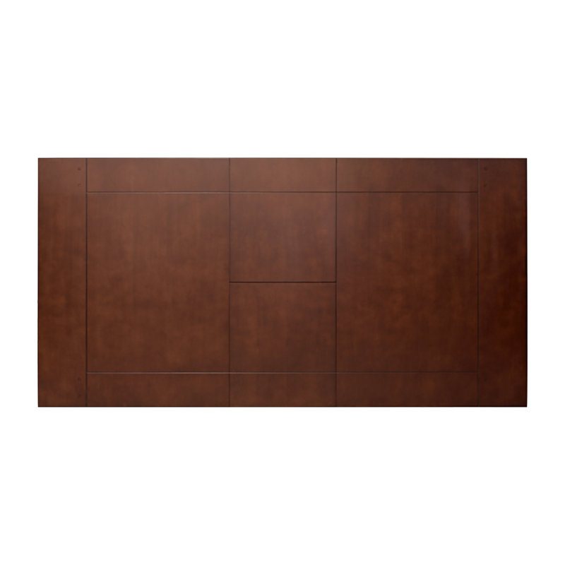 Leola Extendable Solid Wood Base Dining Table, Dark Oak, 30" H x 42" W x 64" - 82" D