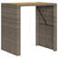 Lesbury Garden Bar Table with Acacia Wood Top Poly Rattan-730323646-730323645