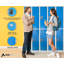 Casier 2 portes 72 po x 12 po x 12 po à 2 portes en acier avec serrure à clé - Rangement pour employés, étudiants, salle de sport, lieu de travail - Comprend les tablettes, les crochets, la ventilation et le porte-carte - Assemblage facile-69372412