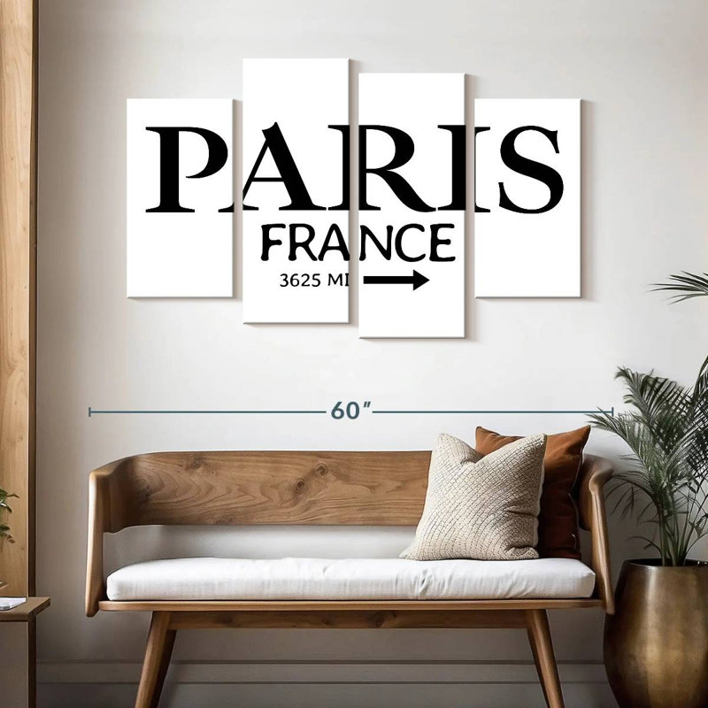 Panneau Lynelle Paris, H 32 po x l 52 po