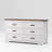 Emryss 6-Drawer Dresser 54"W Double Dresser With Rustic Top Panel-1321790837