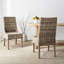 Chaise d'appoint en osier naturel Armine