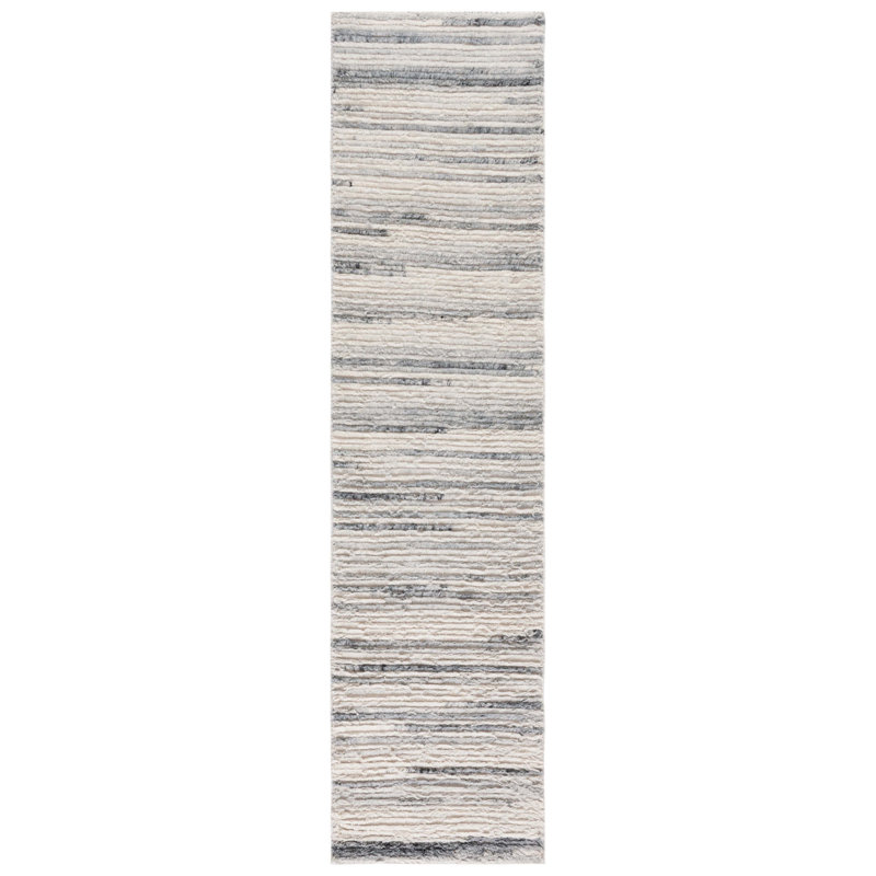 Pecktonville Hand Woven Performance Abstract Rug, Runner 2'3" x 9'