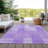 Lavonia Washable Striped Indoor / Outdoor Rug-1564527086