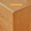 Commode 7 tiroirs en cerisier massif avec joints en queue d'aronde-112499164