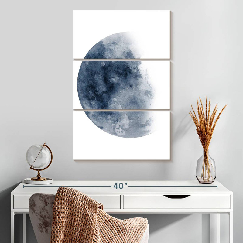 Oberle Blue Moon Waning No. 1, 32" H x 20" W
