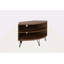 Fan Shape Reclaimed Wood Corner Media Table For Living Room Wise Use Your Space
