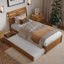 Lit plateforme en bois massif Lamareon avec pied de lit et lit gigogne-1852938155-1852938156