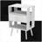 2 Pack Modern Nightstand with Charging Station, LED &amp; Fabric Drawer-1038566142