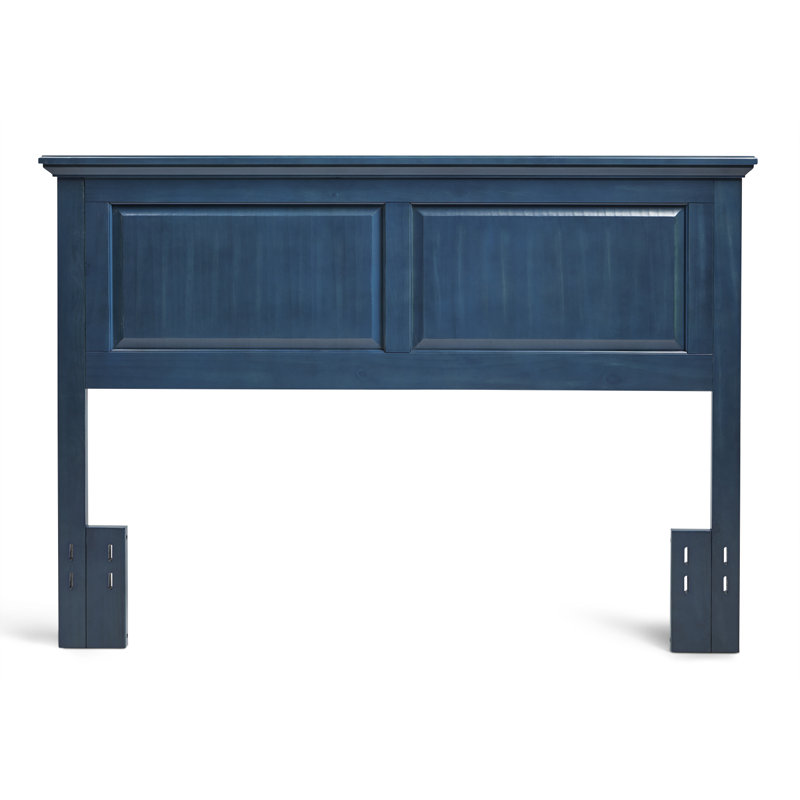 Tête de lit à panneau en bois massif Brixton, Jumeau, Bleu Wedgewood