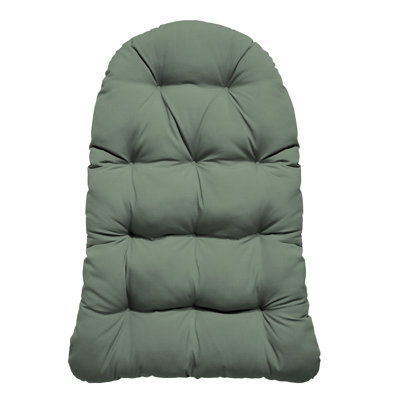 ARDEN earthFIBER Plush Indoor / Outdoor Egg Chair Cushion, 34 x 49, Sage Green Texture