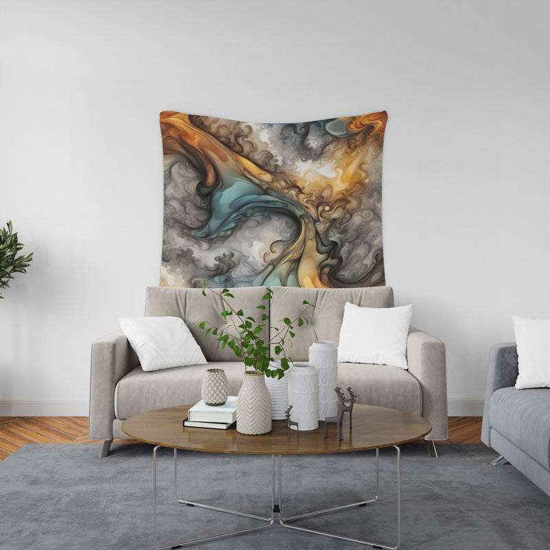 Tapisserie murale, H 60 po x l 51 po x P 0,5 po