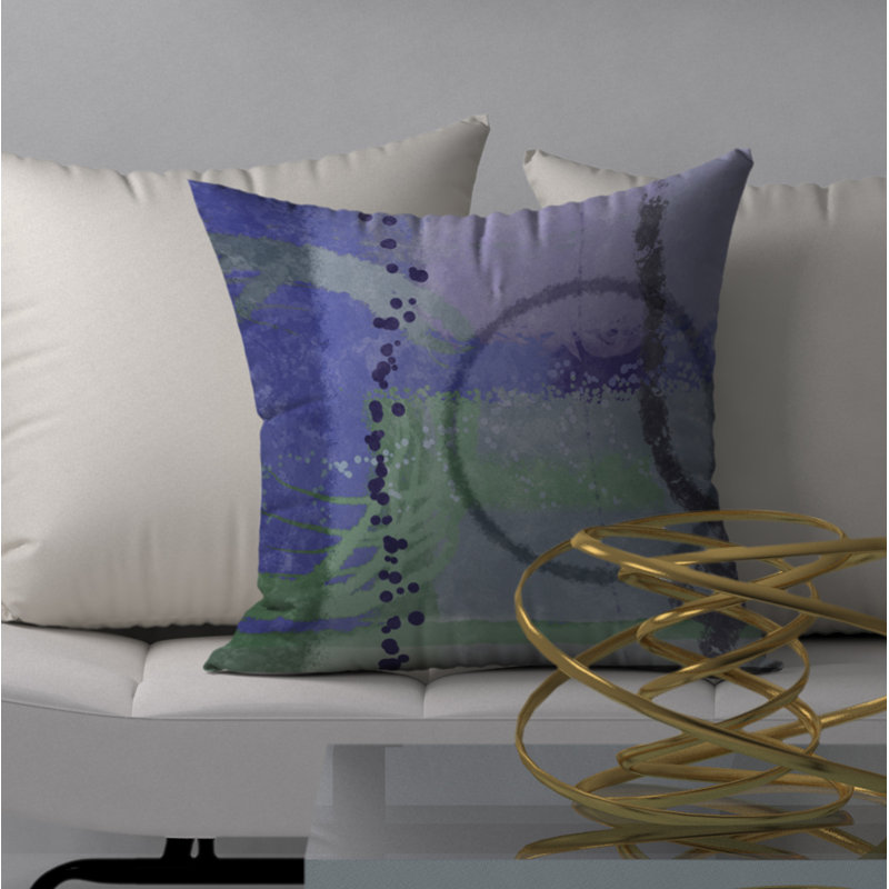 Housse de coussin décorative carrée à droite rehaussant, 18" x 18"