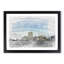 New York Skyline with the Twin Towers in Abstract - Picture Frame Graphic Art Print-55724943-55724945