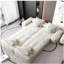 Modern Large Modular Sofa Set, Shiny Velvet Soft Pillow Sofa, with 8 Pillows, 8 DIY Assembly Patchwork Sofa, No Assembly Required, Beige-1704132939