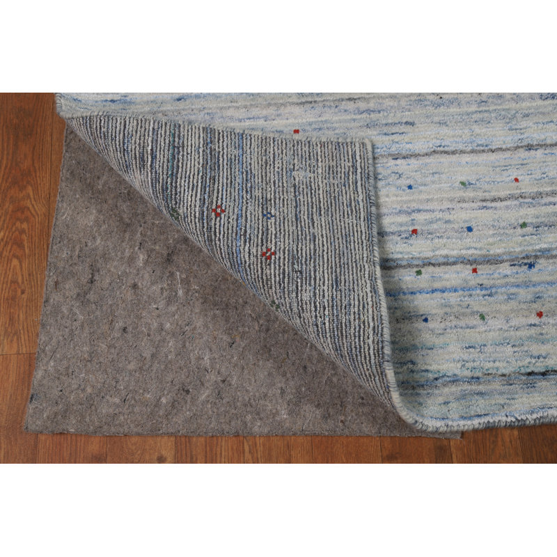 Striped Gabbeh Oriental Area Rug
