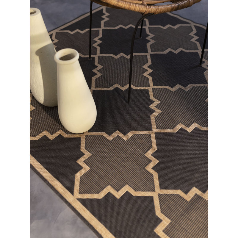 Tapis extérieur anthracite Furnish My Place, Rectangle 5 pi 3 po x 7 pi 6 po