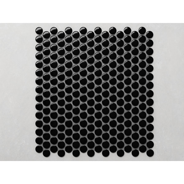 Glossy Penny Round Mosaic Tile – 12x12 Wall & Floor