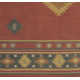 Mystica Handmade Wool Dark Red/Navy/Wheat Rug