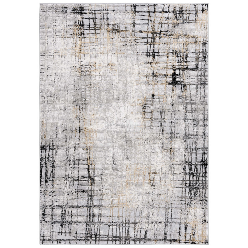 Meadow 500 Performance Abstract Rug, Square 6'7"