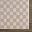 Tapis beige géométrique lavable à la machine Kwan-1049478167