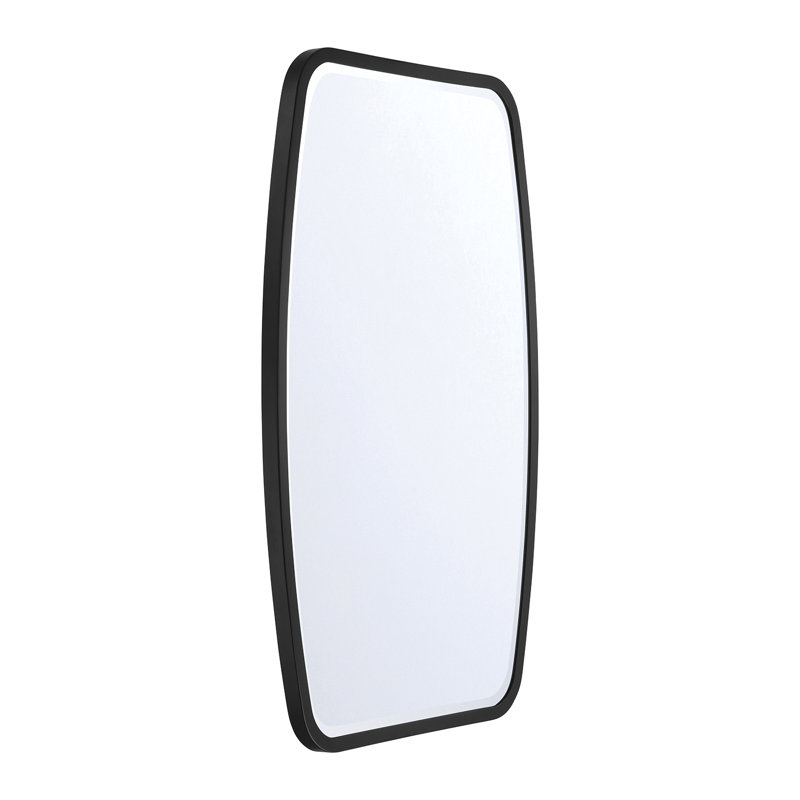 Hermina Antique Gold Mirror, Matte Black