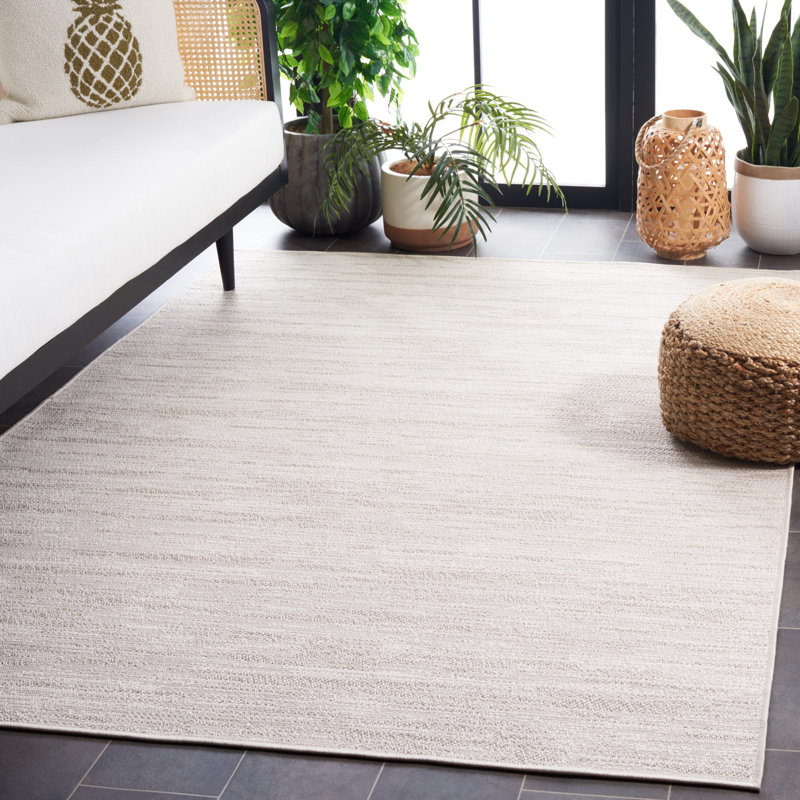 Ledah 200 Performance Solid Color Indoor/Outdoor Area Rug, Rectangle 5'3" x 7'7"