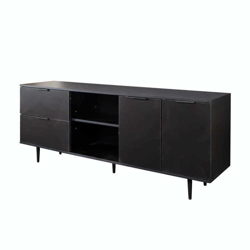 Meuble télé pour téléviseur de 50 po ou moins Tavi, Noir