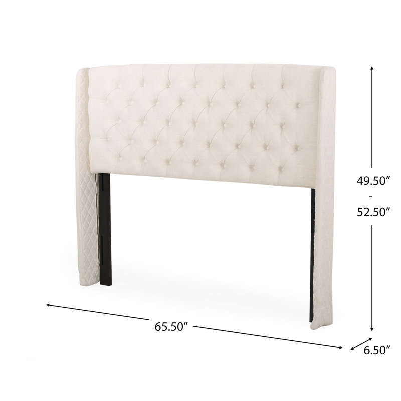 Riley Upholstered Headboard, Eggshell