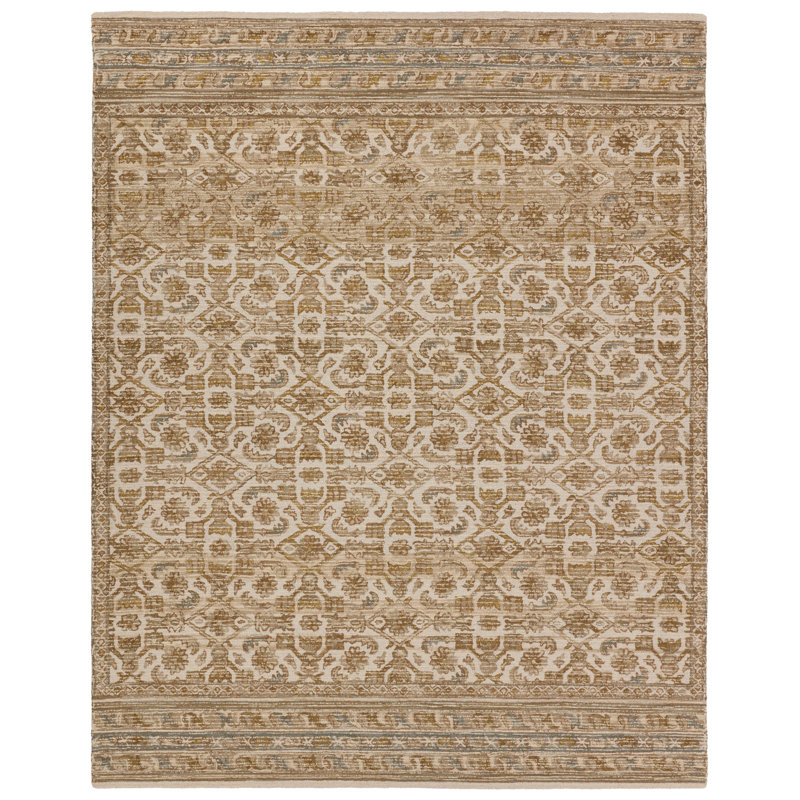 Karthik Wool Geometric Indoor Rug, Rectangle 5' x 8'
