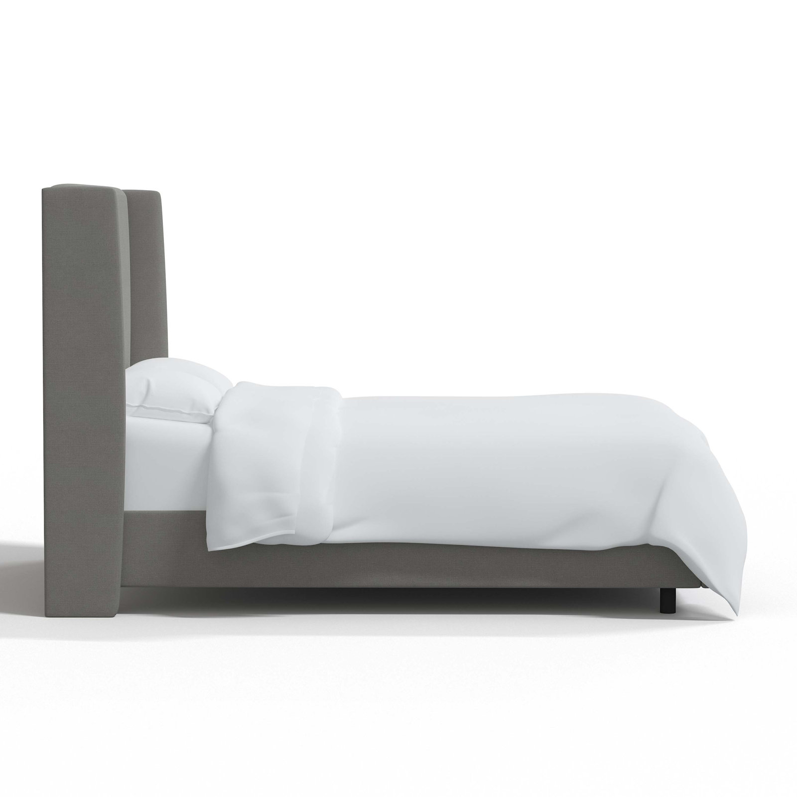 Tilly Upholstered Bed, Twin, Classic Grey Linen