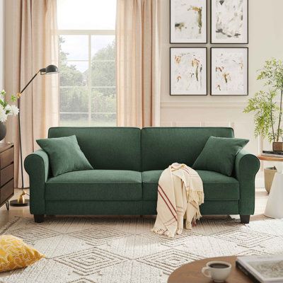 Reva 218.9Cm Rolled Arms Sofa