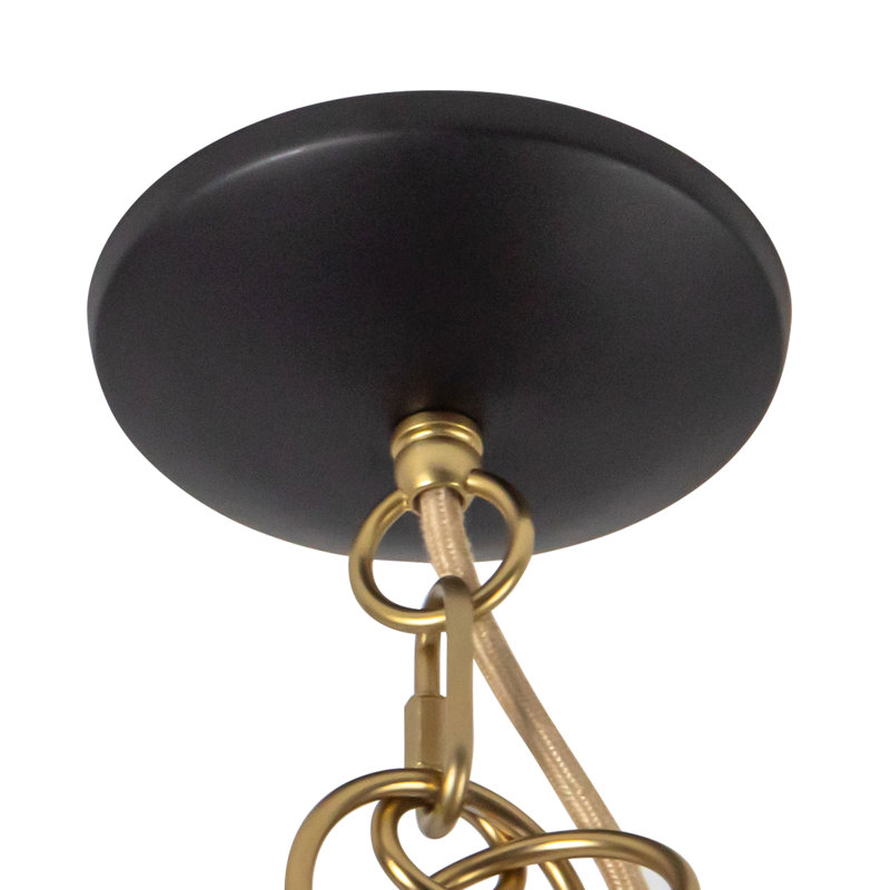 Luminaire suspendu noir mat 27 po Atmore, Noir mat, 27.63