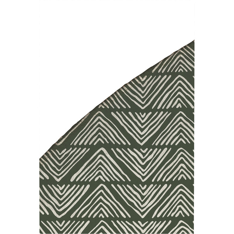 Tapis d'extérieur à rayures antidérapantes Chev, Rond 5 pi