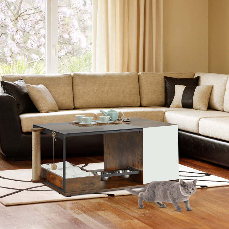 Table basse Eujin, conception 2 en 1