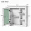 Armoire de salle de bain murale polyvalente avec miroir et rangement, optimisant l'utilisation de l'espace