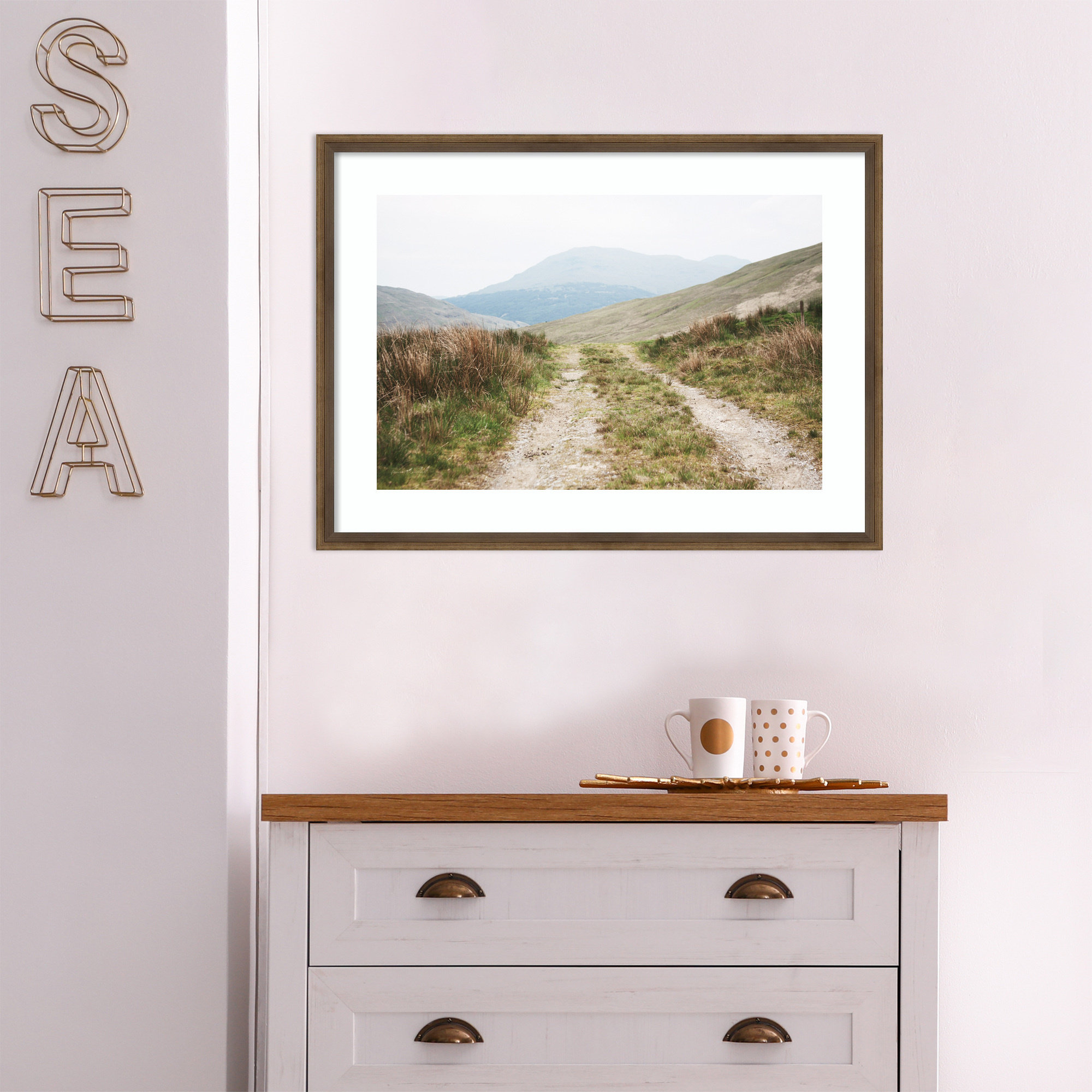 Scottish Highlands I by Laura Marshall, 19" H x 25" W, Bronze Framed