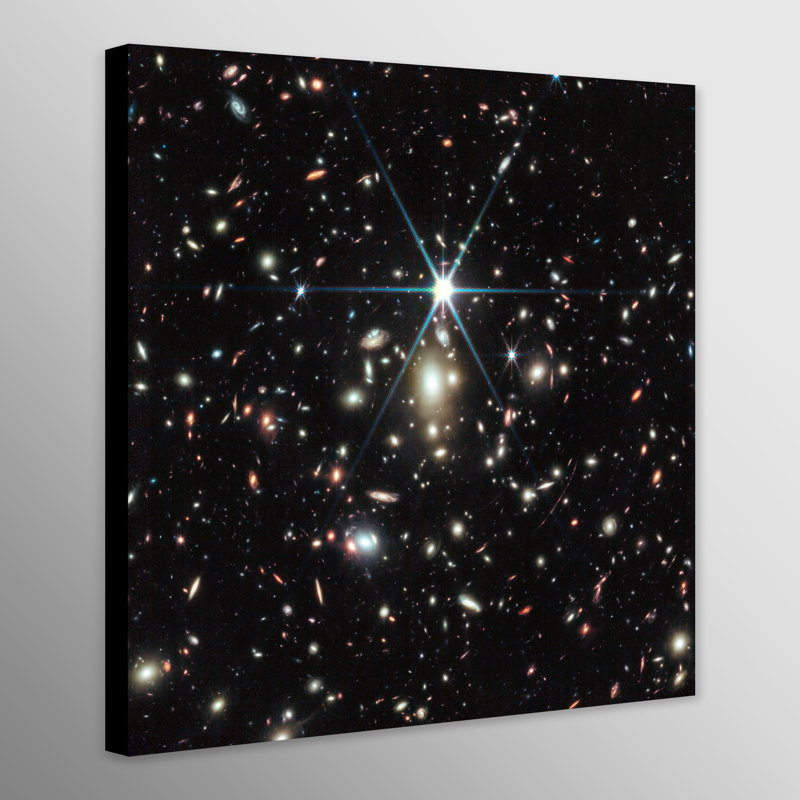 NASA - James Webb Telescope - Sunrise Arc - Print on Canvas, 246.38cm H x 246.38cm W x 4cm D