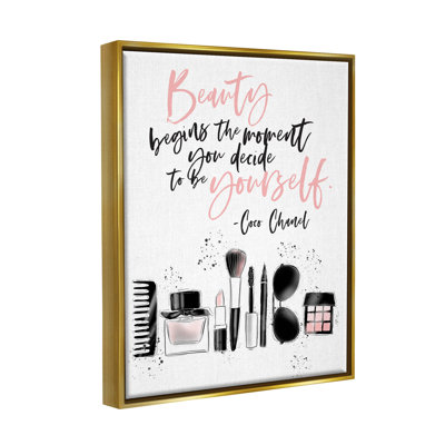 " Beauty Begins Uplifting Fashion Quote " by Alison Petrie
