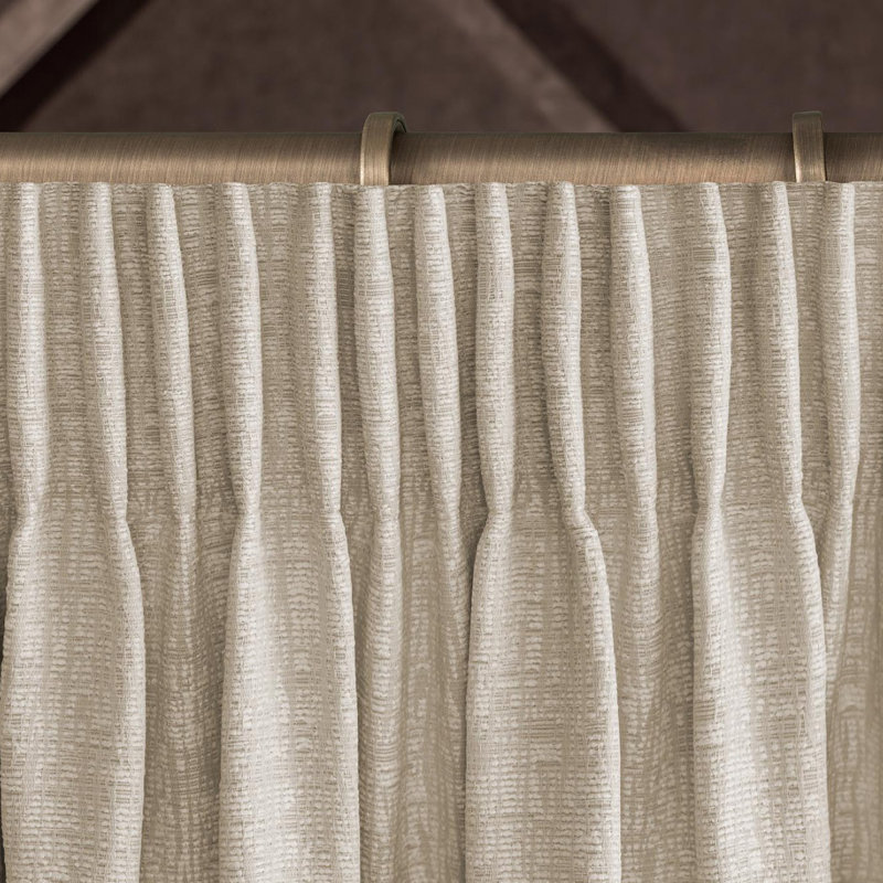 ATILIO ECRU Curtains 260x275-2, pickups-2, 4 items, 102" W x 118" L