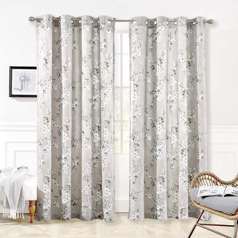 Henegar Room Darkening Curtain Pair, 50" W x 84" L