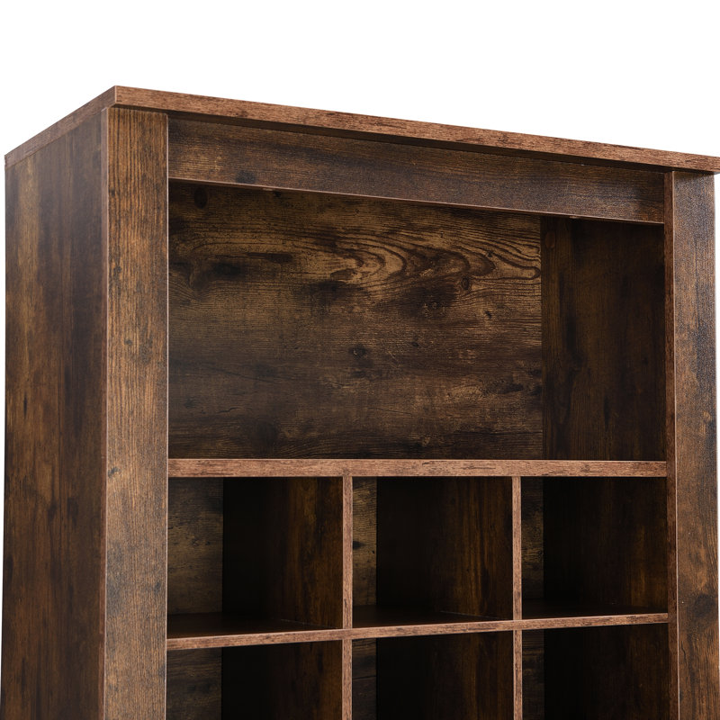 30 armoires brun rustique pour une console de chaussures de chambre de bébé bien organisée avec 30 fentes de rangement