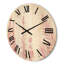 Horloge murale en bois rosé roseucalyptus et branches de palmier-63901906